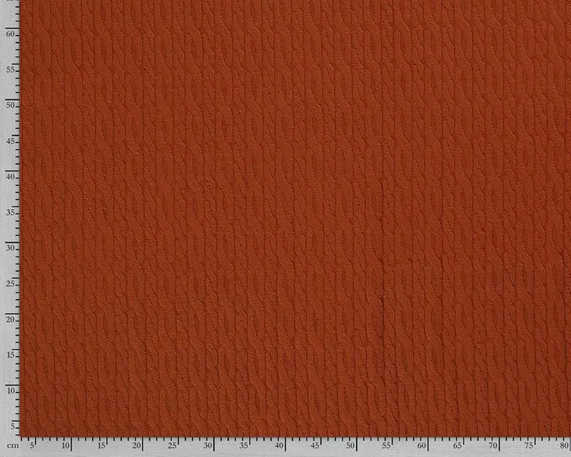 1.9M RUST REMNANT CABLE JUMPER KNIT FABRIC