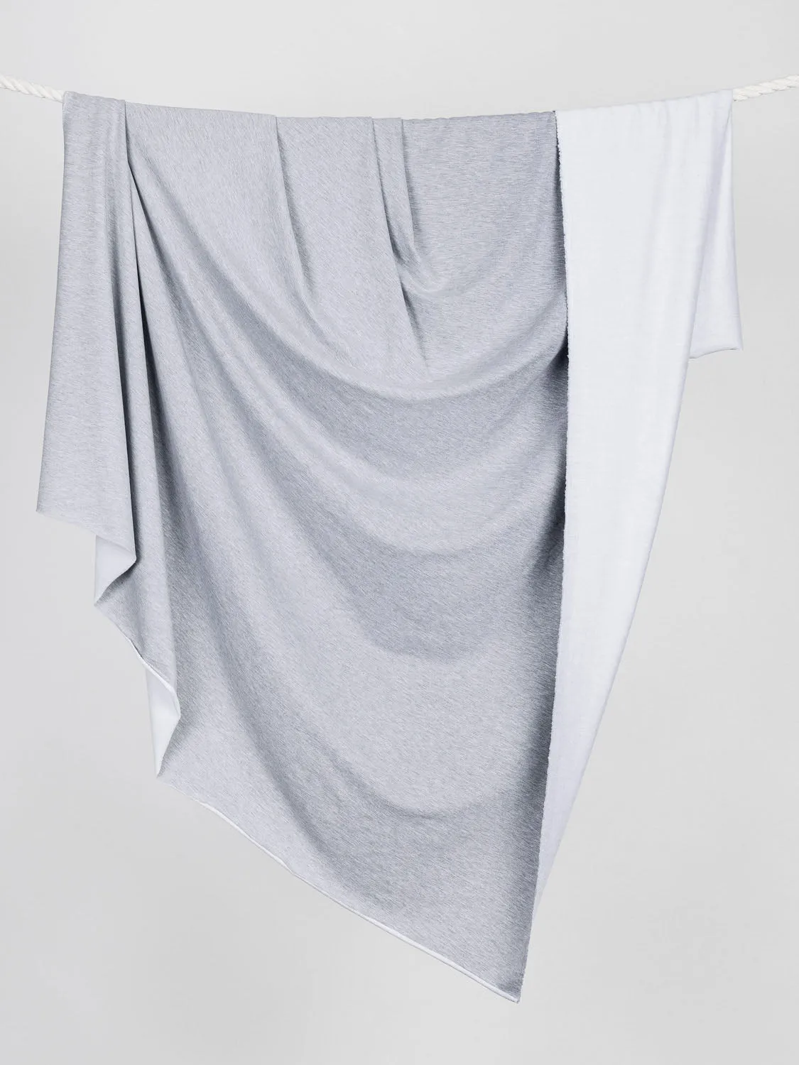 Bamboo Cotton Stretch Fleece - Cloud Grey