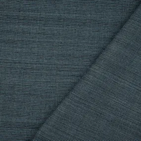 Blue-White Polyester Wool Striped Pattern Shirting Fabric