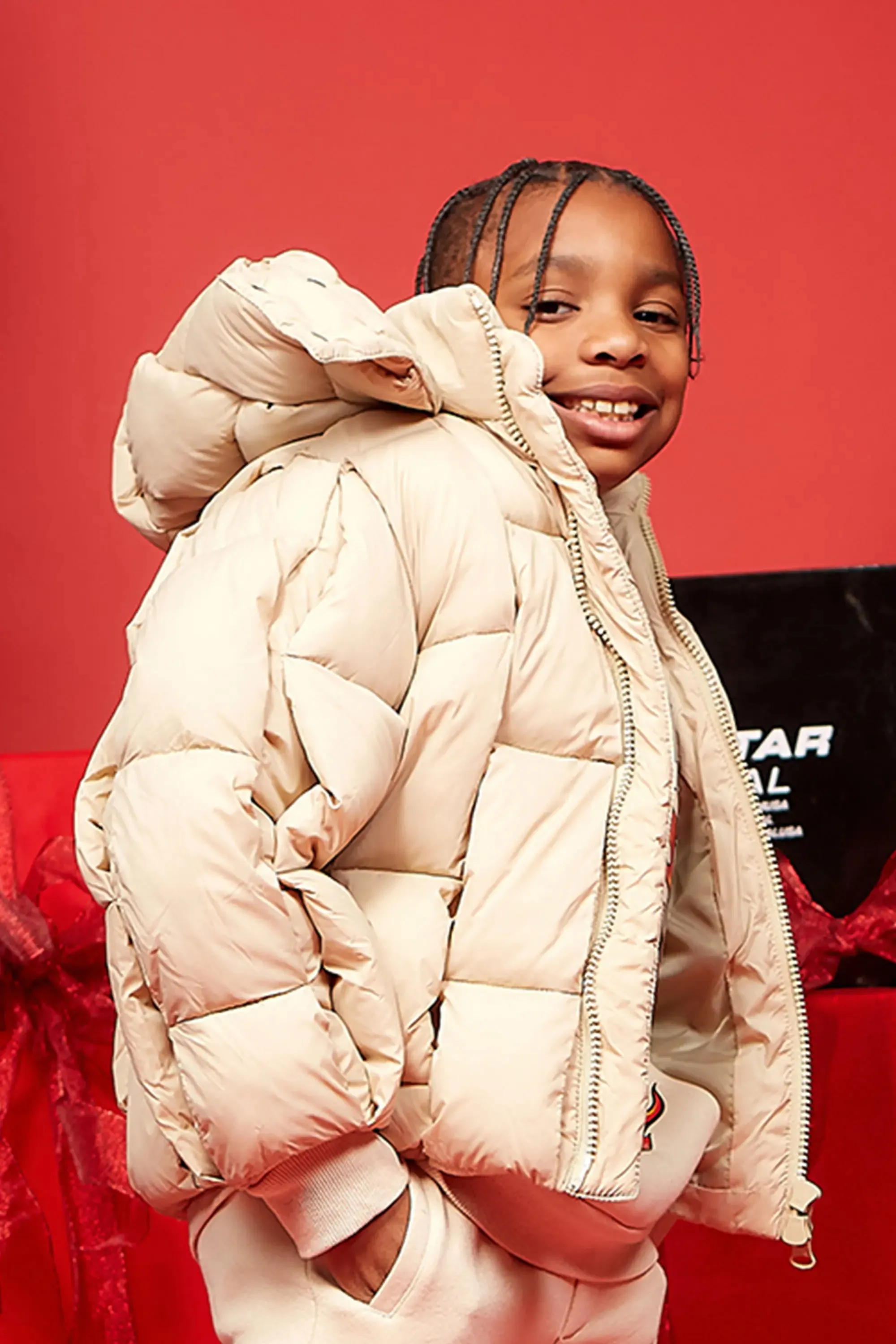 Boys Marley Beige Puffer Jacket