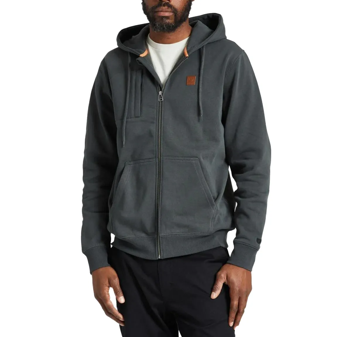 BUILDERS FLEECE HOOD WASHED BLACK