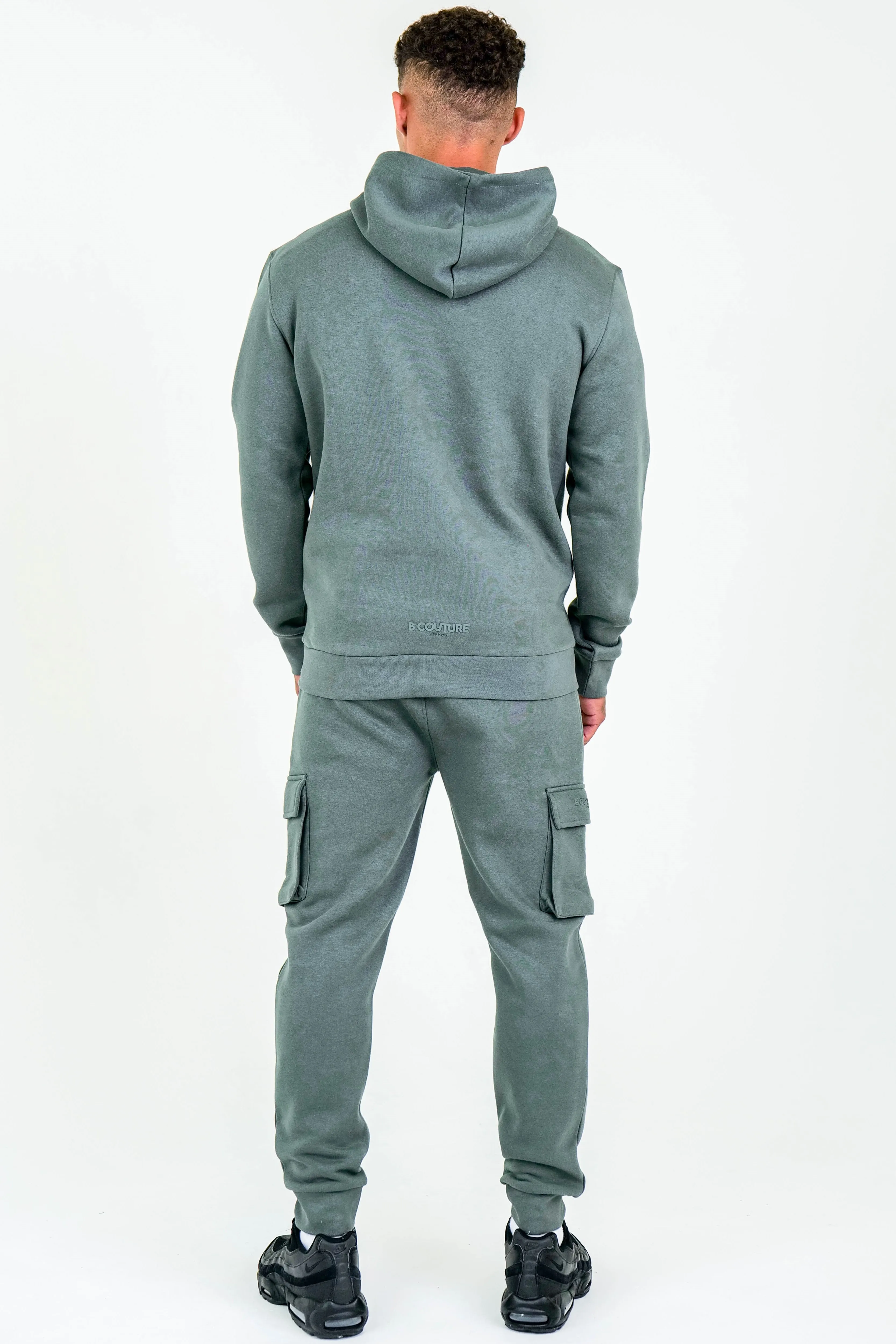 Compton Street Cargo Fleece Tracksuit - Gun Metal