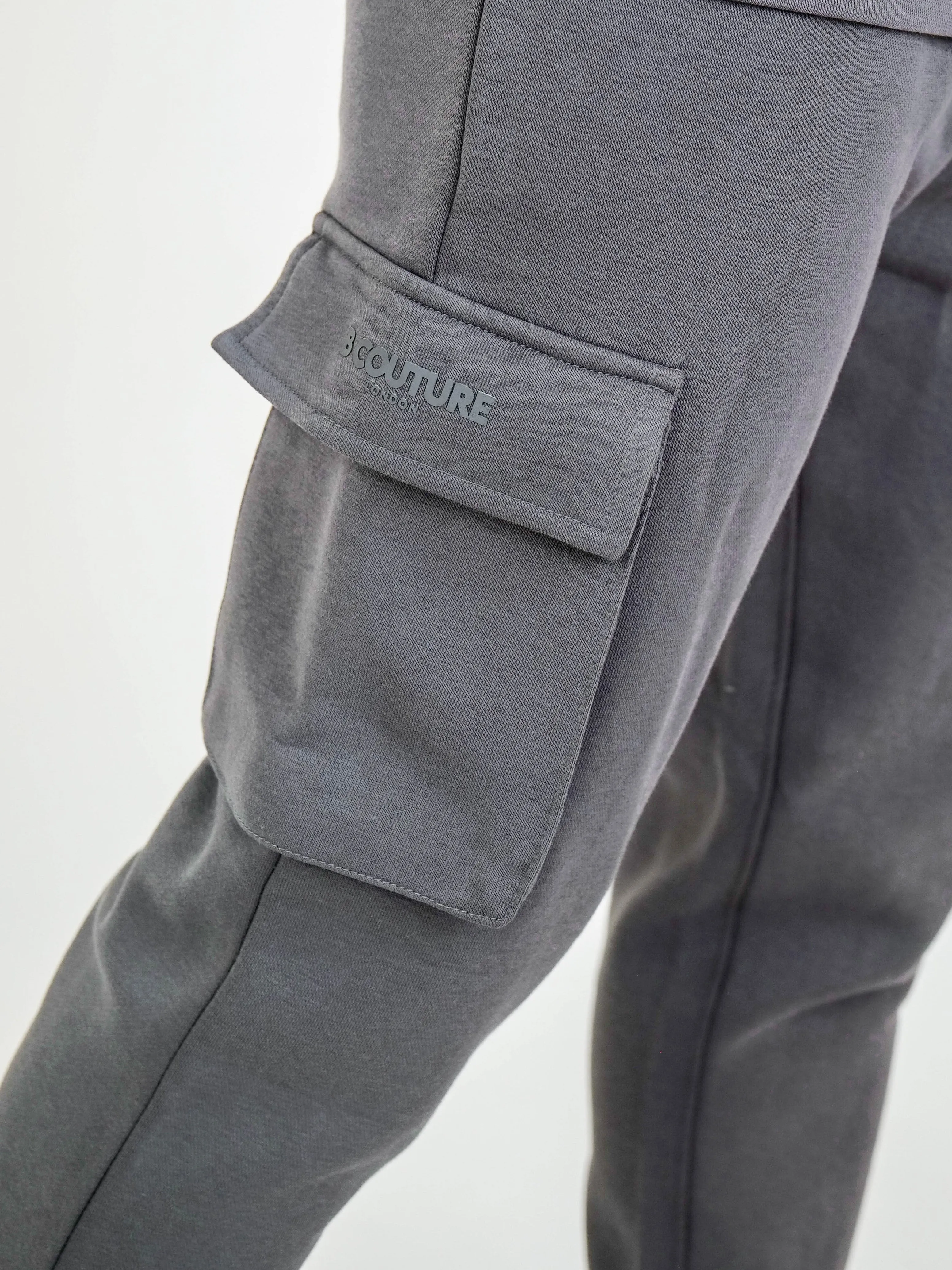 Compton Street Cargo Fleece Tracksuit - Pewter