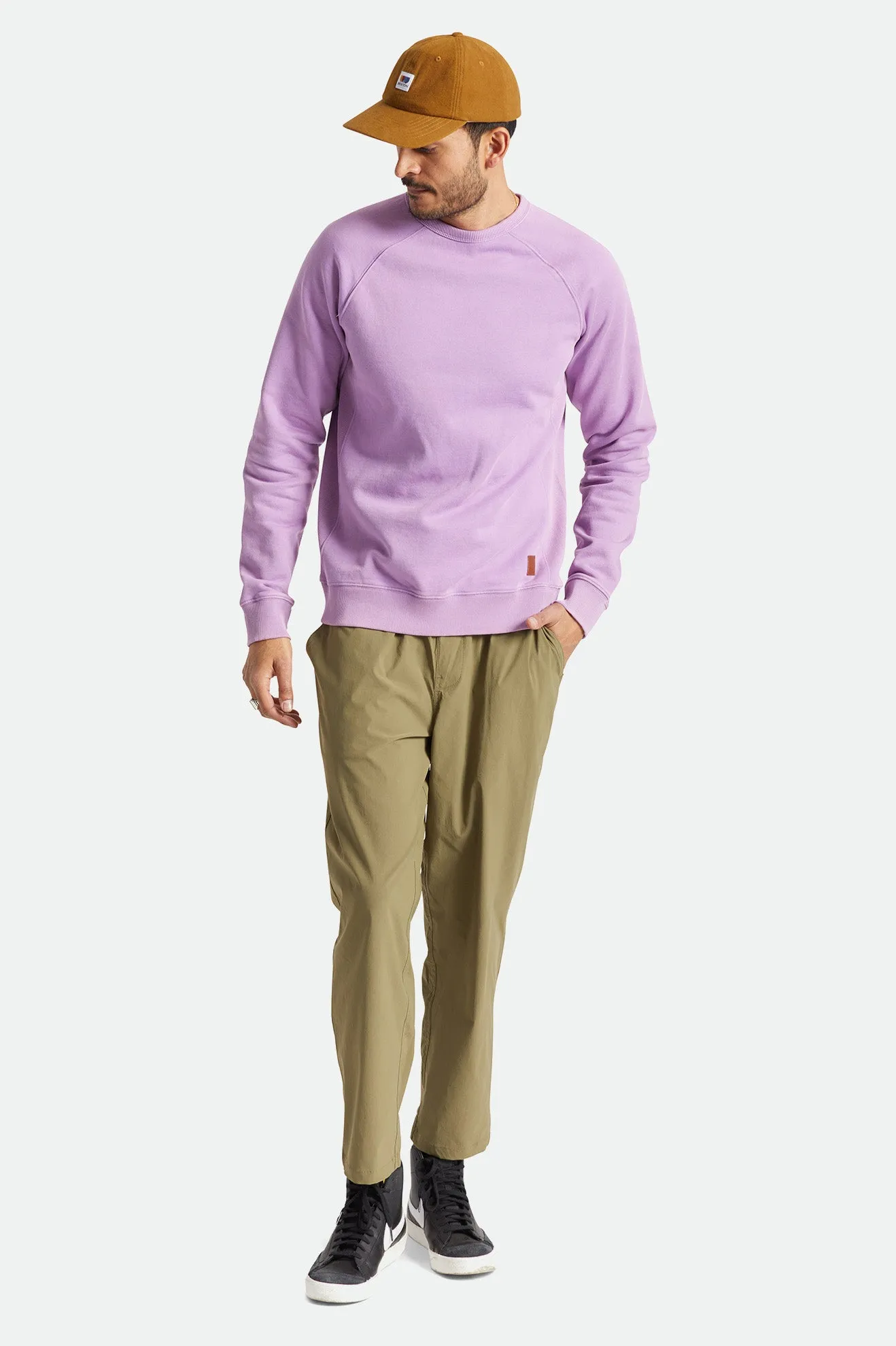 Cooper Reserve Raglan Crew - Washed Orchid