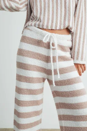 Cozy Striped Drawstring Pants