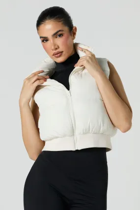 Cropped Puffer Vest