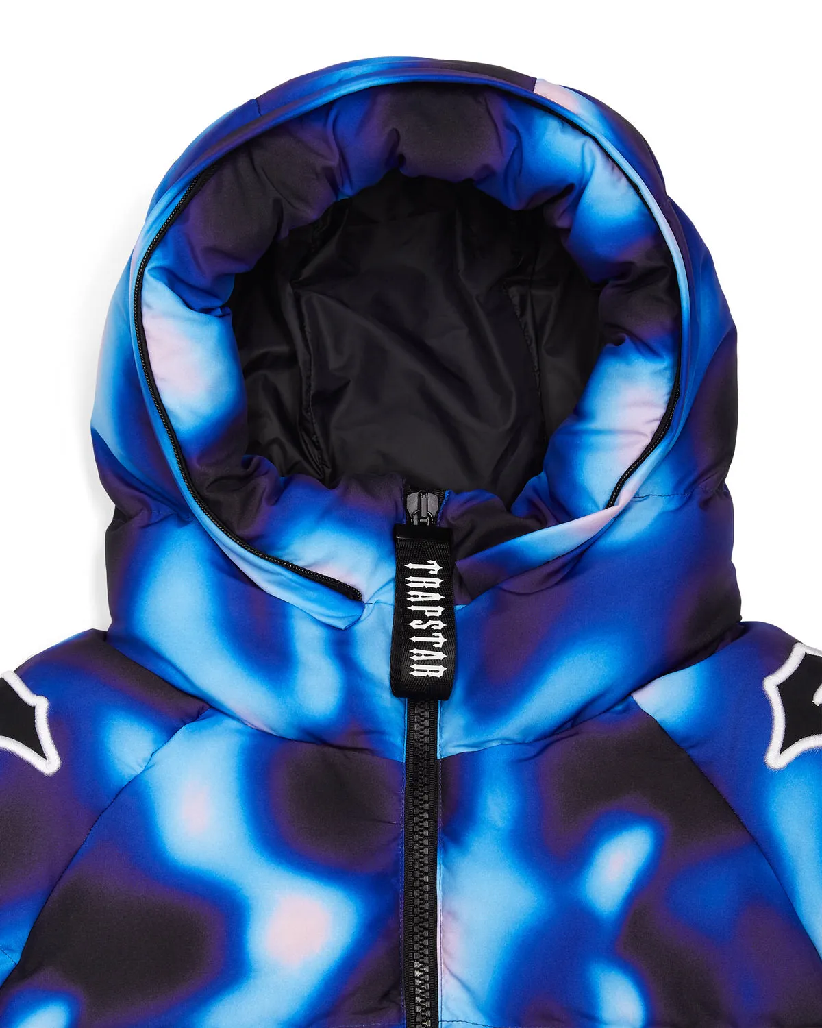 Irongate Hooded Sleeve Puffer - Black/Blue