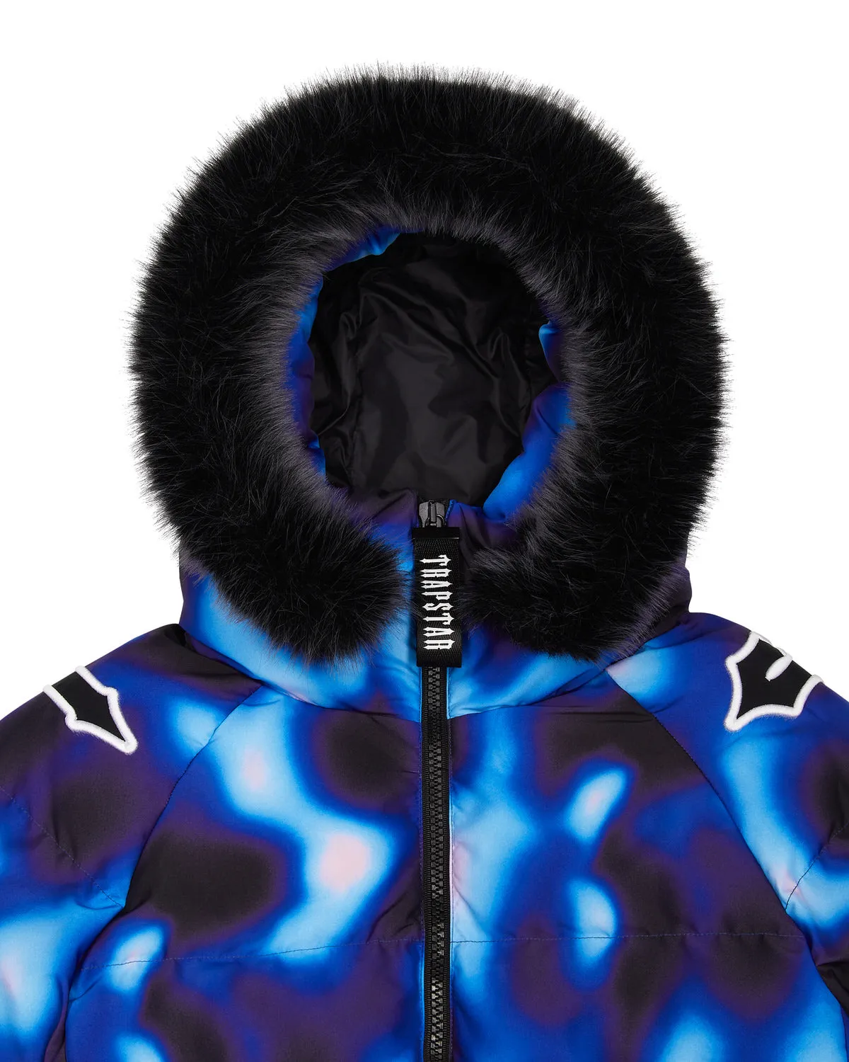 Irongate Hooded Sleeve Puffer - Black/Blue