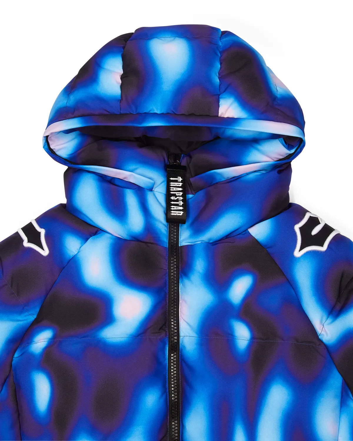 Irongate Hooded Sleeve Puffer - Black/Blue