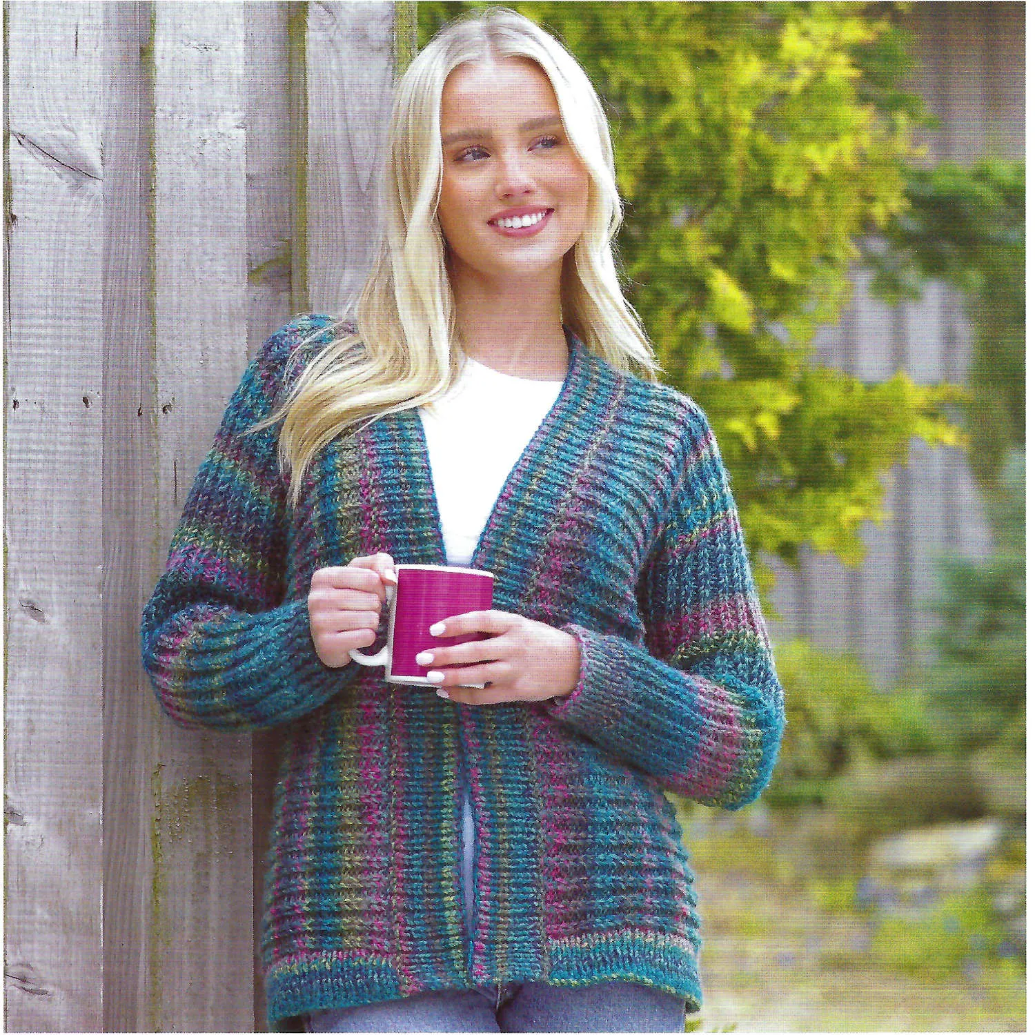 James C Brett JB840 Chunky Knitting Pattern - Ladies Cardigans (Intermediate Knit)