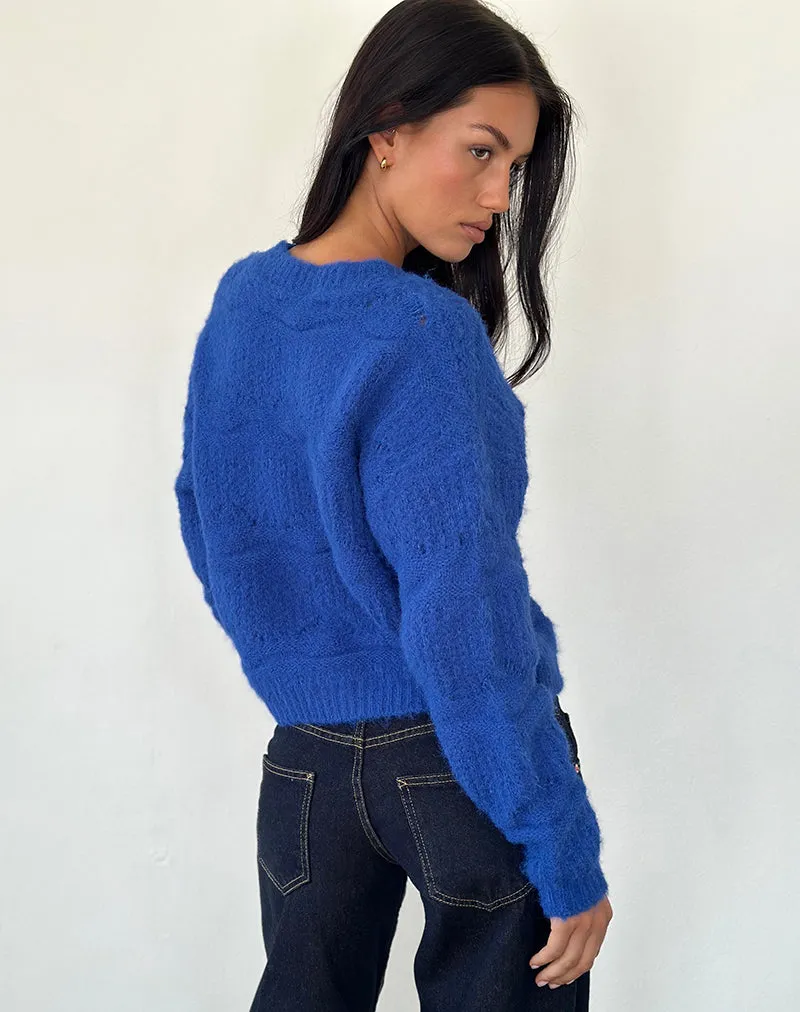 Luciana Cardigan in Cobalt Blue