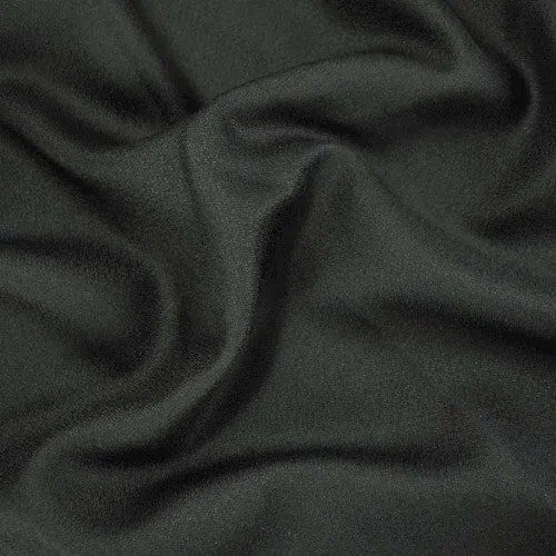 Mineral Black Tropical Wool Blend Dobby Shirting Fabric