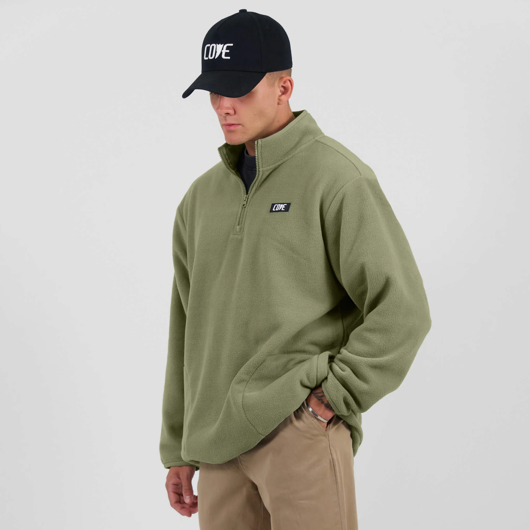 (New) Fleece 1/4 Zip - OD Green