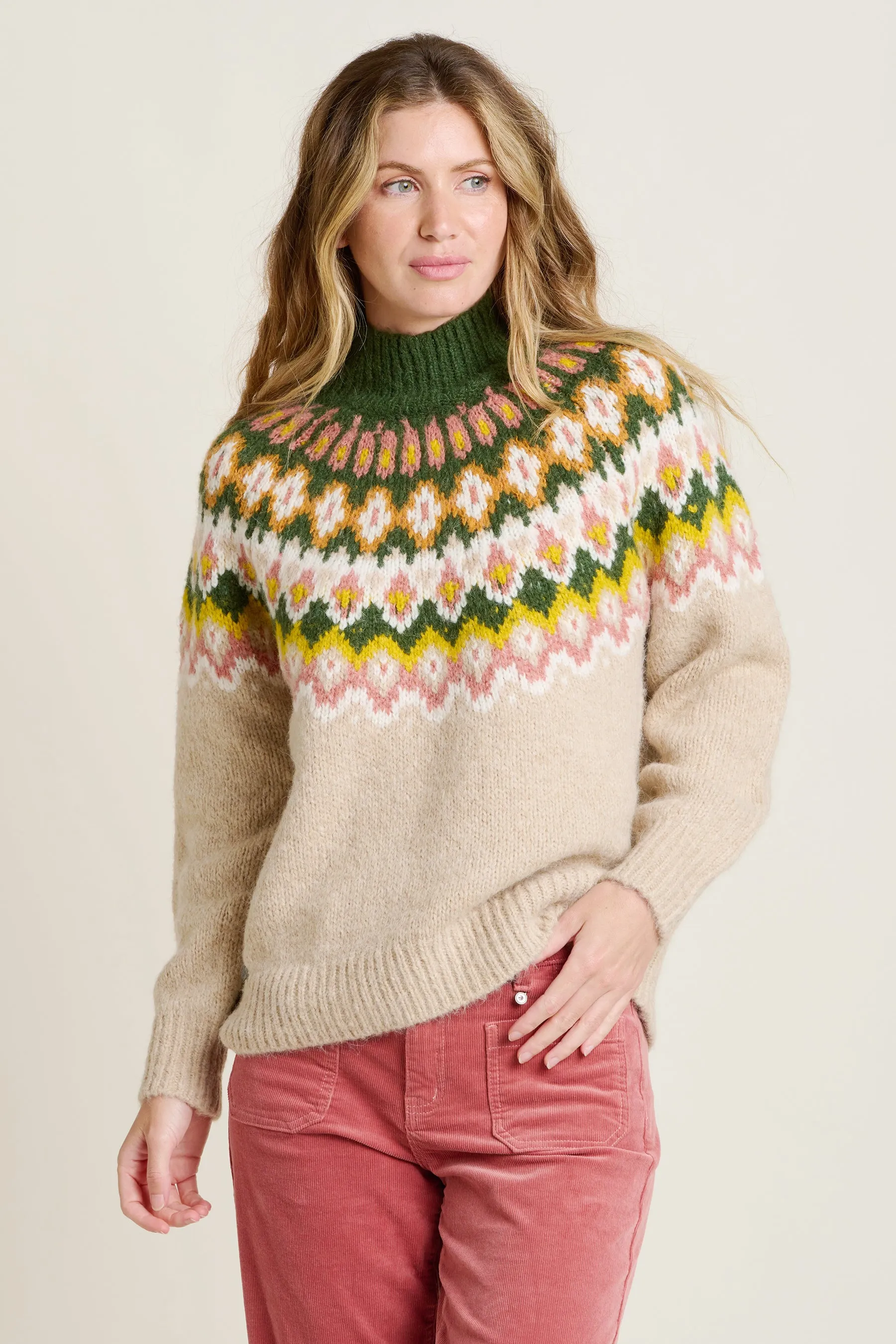 Oat Chunky Knitted Fairisle Jumper