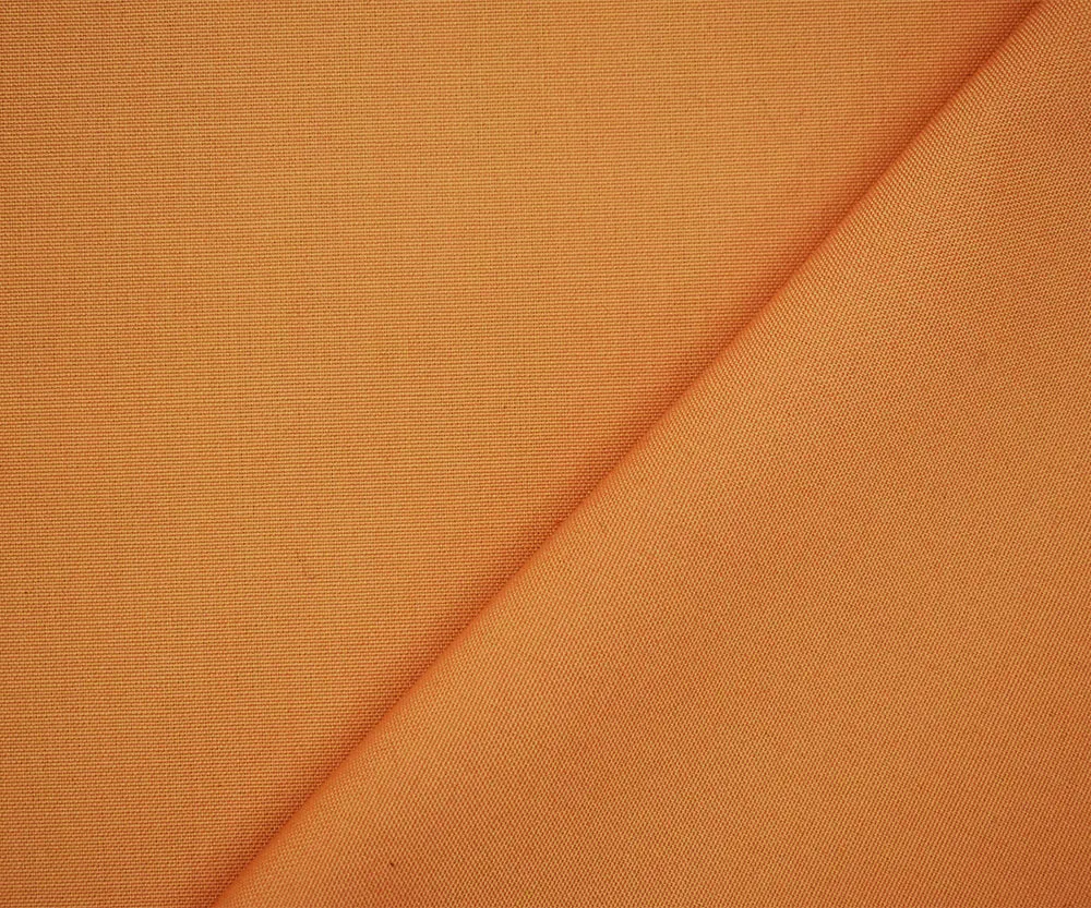 Orange Poly Wool Solid Woven Shirting Fabric