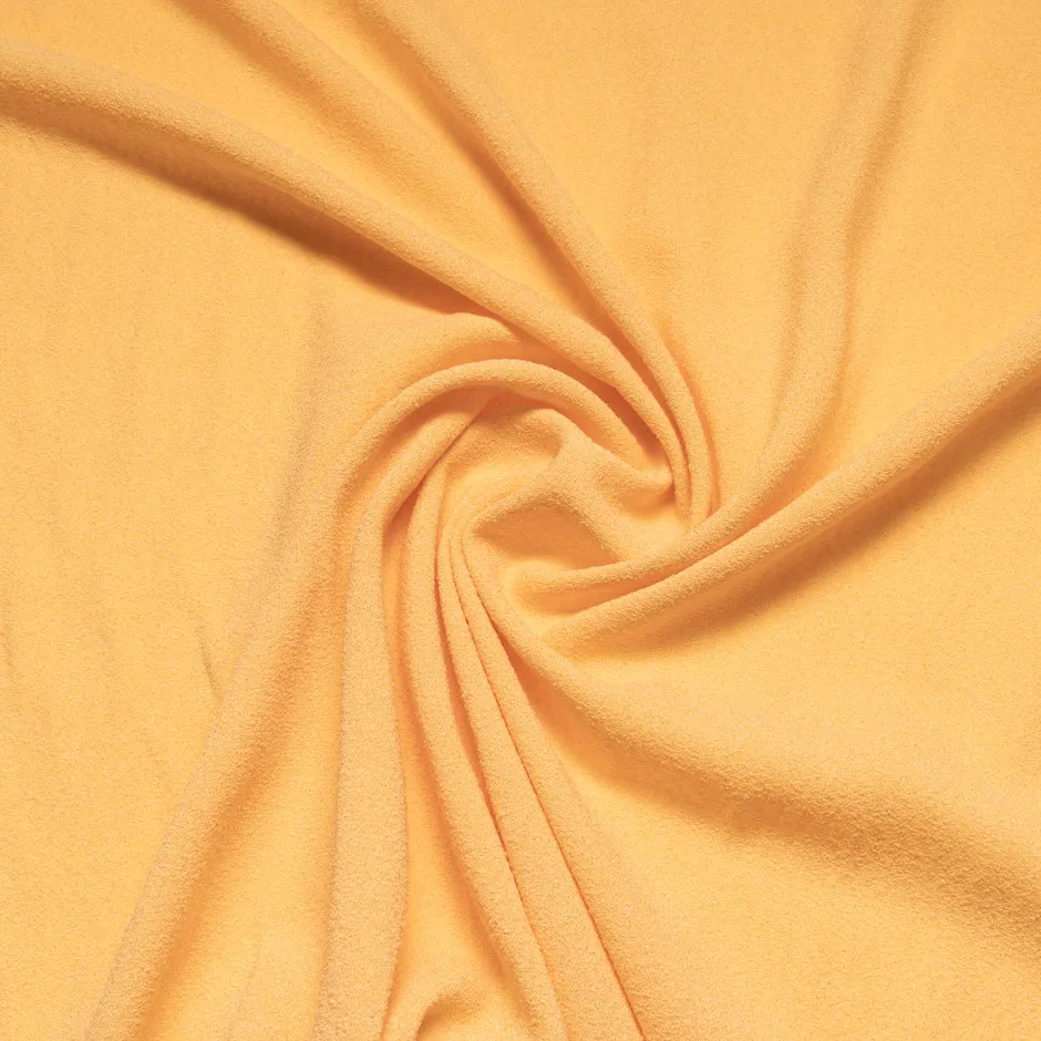 Saffron Yellow Single Wool Crêpe