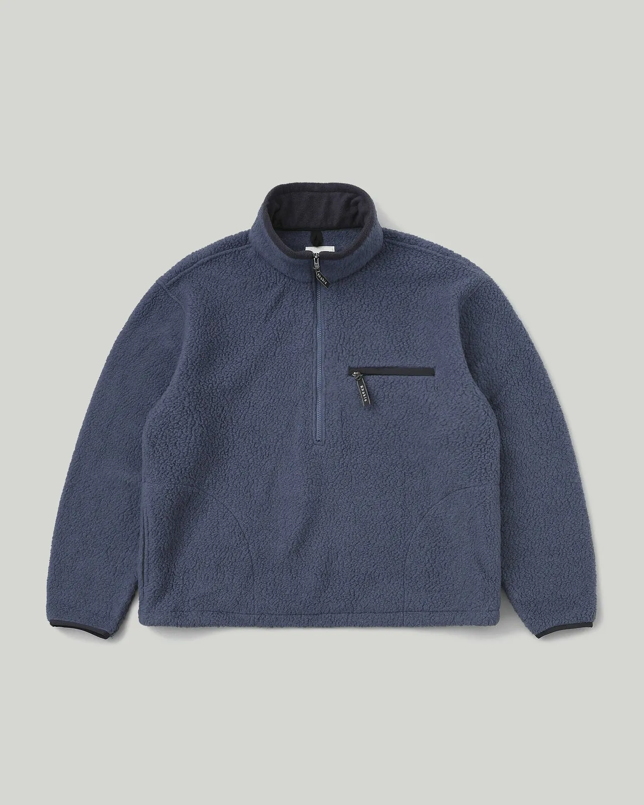 Sherpa Half Zip Pullover Faded Navy