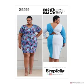 Simplicity Pattern S9599 Women's Knit Dresses by Mimi G