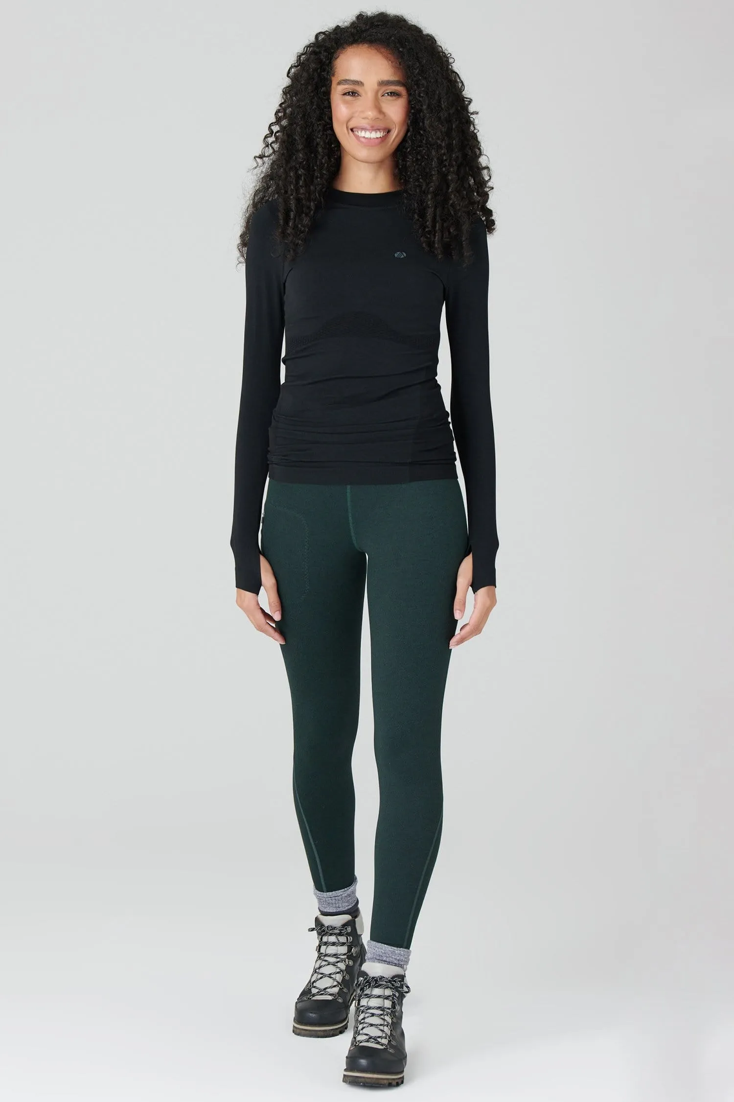 Thermal Outdoor Leggings - Forest Green