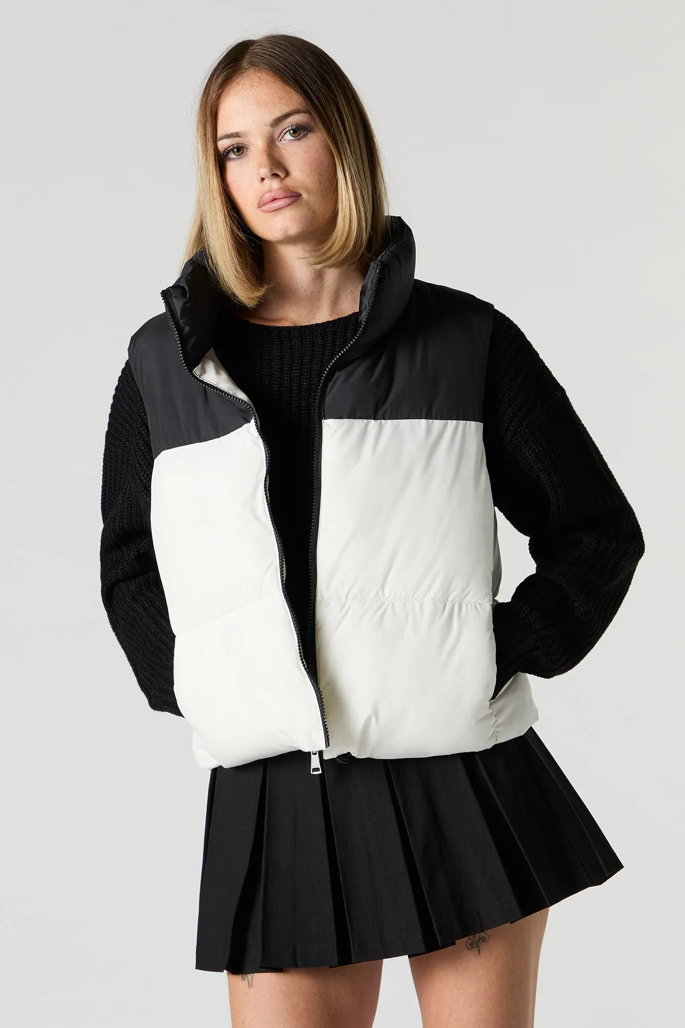 Toggle Hem Puffer Vest