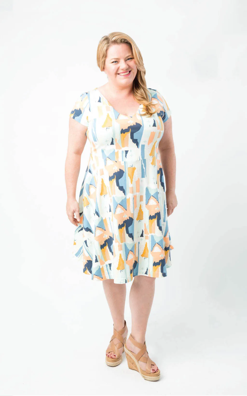 Turner Dress 12-28 printed pattern: Wholesale