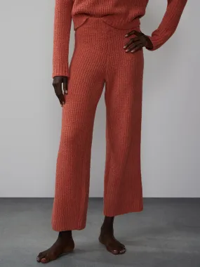 Wide Leg Shaker Stitch Pant